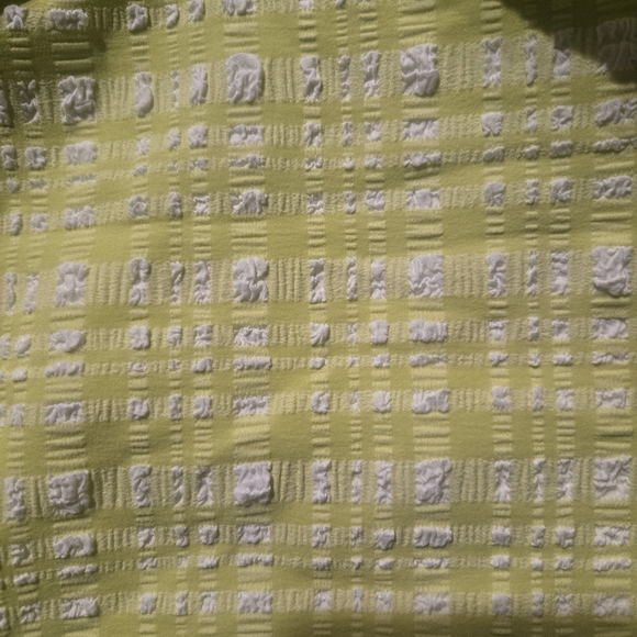 kate spade White and Lime Green Yellow One Piece Swimsuit Gingham Plaid - Picture 5 of 9